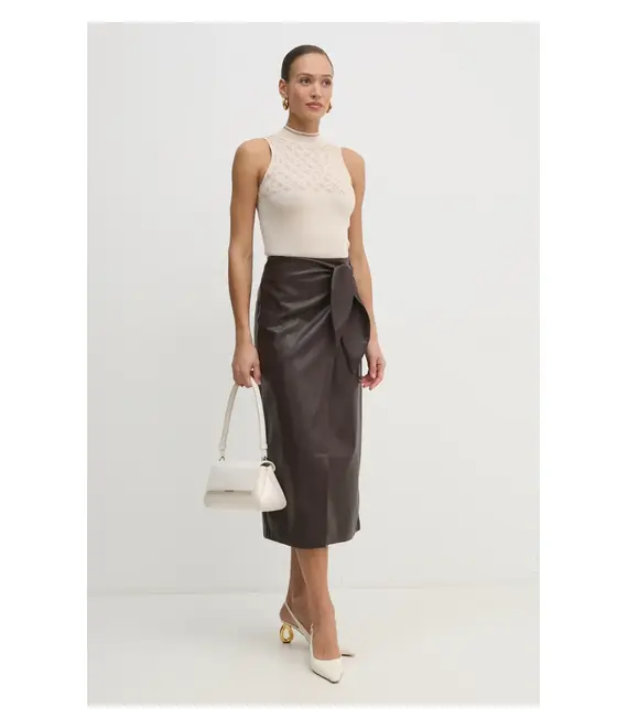 Top Guess χρώμα: μπεζ