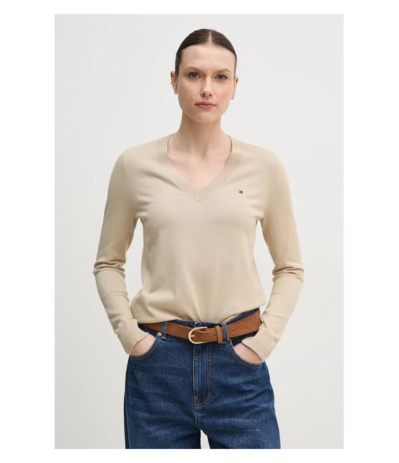 Πουλόβερ Tommy Hilfiger χρώμα: μπλε, WW0WW40098