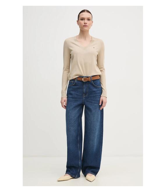 Πουλόβερ Tommy Hilfiger χρώμα: μπλε, WW0WW40098
