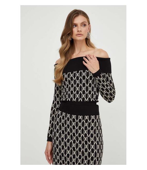 Πουλόβερ Marciano Guess χρώμα: μαύρο