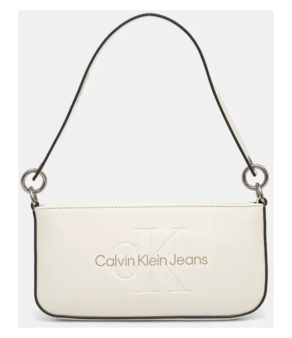 Τσάντα Calvin Klein Jeans χρώμα: μπεζ, K60K610679 Τσάντα Calvin Klein Jeans χρώμα: μπεζ, K60K610679