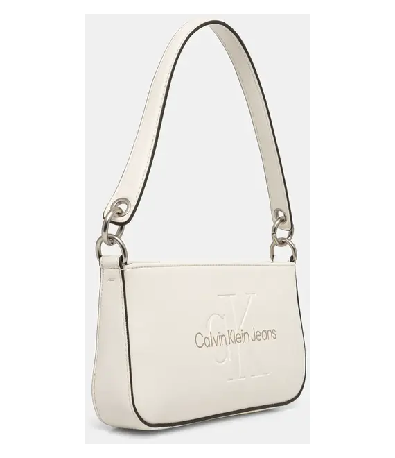 Τσάντα Calvin Klein Jeans χρώμα: μπεζ, K60K610679 Τσάντα Calvin Klein Jeans χρώμα: μπεζ, K60K610679