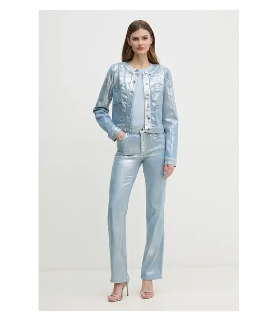 Μπλουζάκι Guess χρώμα: μπλε