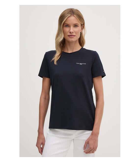 Μπλουζάκι Tommy Hilfiger χρώμα: ναυτικό μπλε
