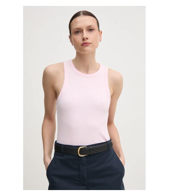 Top Tommy Hilfiger χρώμα: ροζ, WW0WW38635