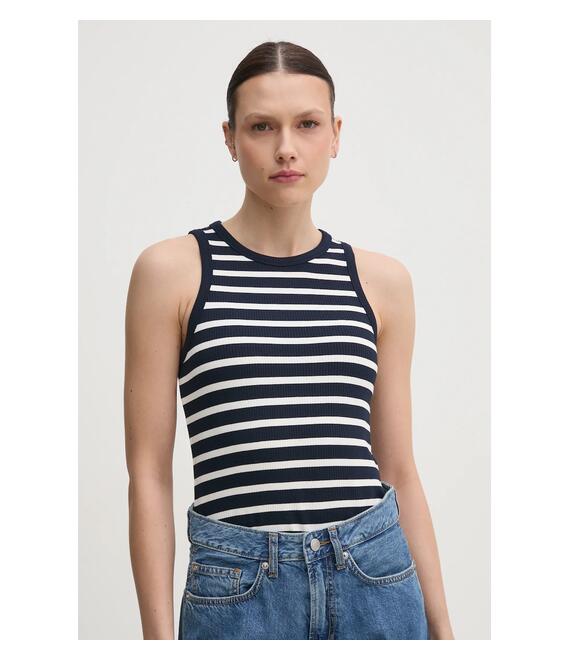 Top Tommy Hilfiger χρώμα: ναυτικό μπλε, WW0WW38635