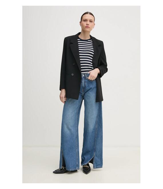Top Tommy Hilfiger χρώμα: ναυτικό μπλε, WW0WW38635