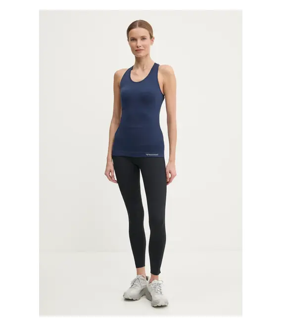 Τοπ προπόνησης Hummel Seamless χρώμα: μαύρο, 210491