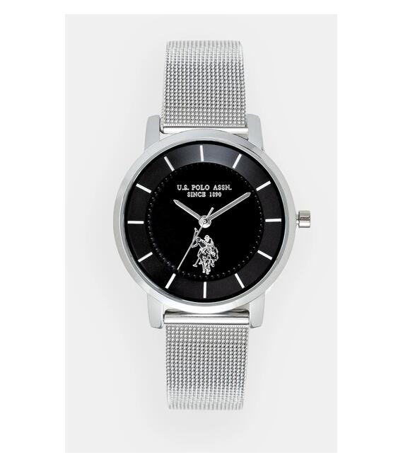 Ρολόι U.S. Polo Assn. CHLOE χρώμα: ασημί, USP8033ST