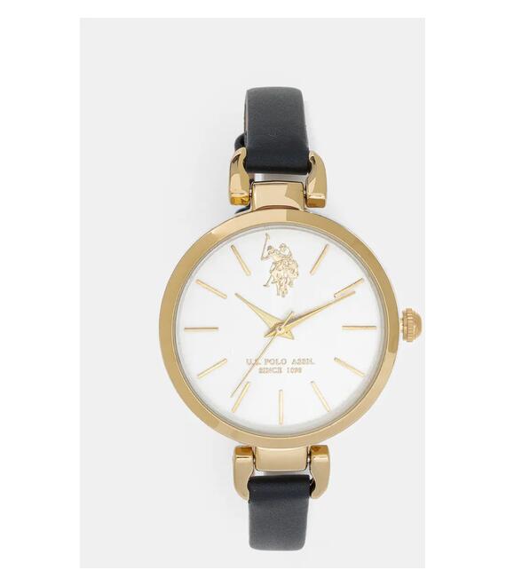 Ρολόι U.S. Polo Assn. ADRIENNE χρώμα: χρυσαφί, USP8102BK