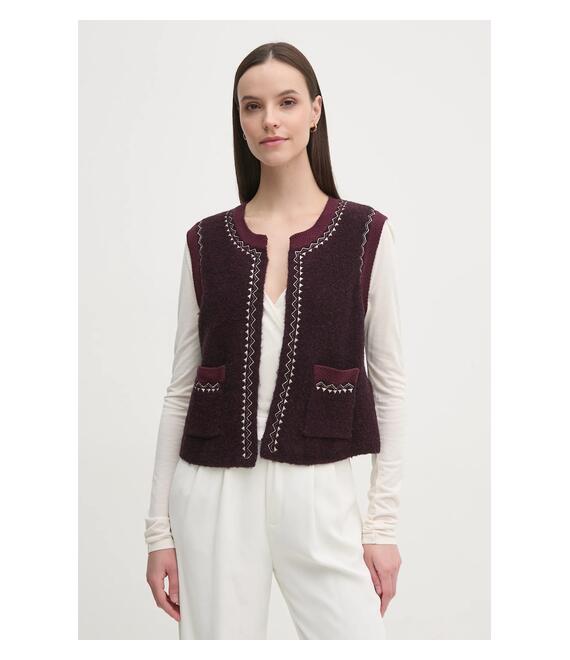 Μπλούζα από κασμίρ United Colors of Benetton χρώμα: μπεζ, 3R0KD401J