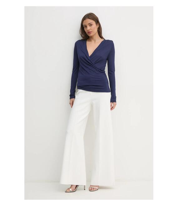 Μπλούζα από κασμίρ United Colors of Benetton χρώμα: ναυτικό μπλε, 3R0KD401J
