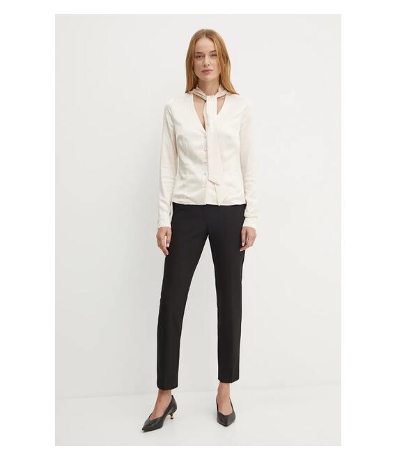 Πουκάμισο Marciano Guess AMALIA χρώμα: μπεζ, 4BGH05 7169A