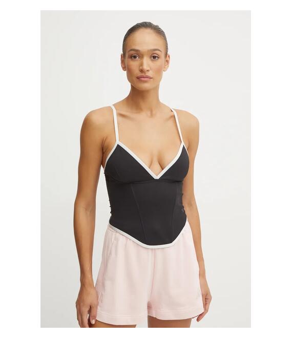 Top adidas Originals Atlanta Corset χρώμα: μαύρο, IW5675