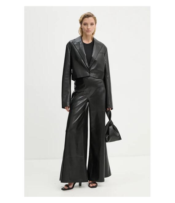 Top Nanushka HERVE χρώμα: μαύρο, NW24PFTP24851