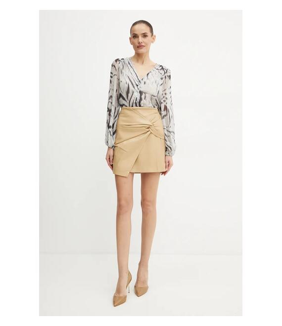 Πουκάμισο Guess χρώμα: μπεζ