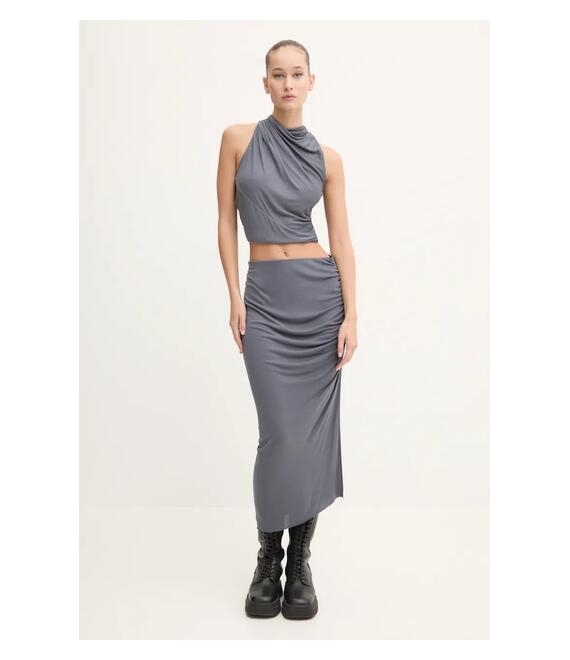 Μπλουζάκι Rick Owens Lilies χρώμα: γκρι, LI02D5121RV