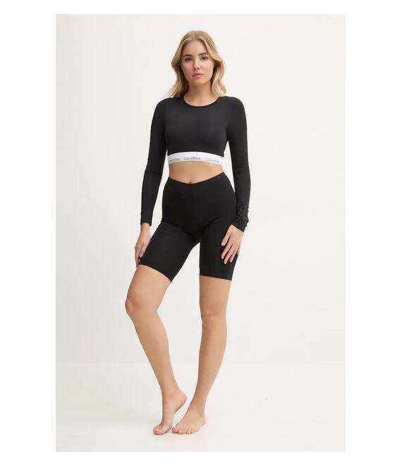 Μακρυμάνικο lounge Calvin Klein Underwear χρώμα: μαύρο, 000QF8009E