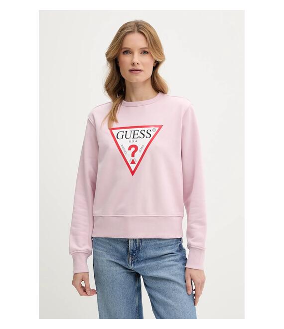 Μπλούζα Guess χρώμα: μοβ, W2YQ16 KBA11