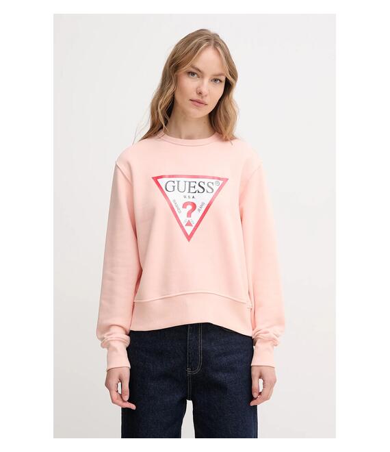 Μπλούζα Guess χρώμα: πορτοκαλί, W2YQ16 KBA11
