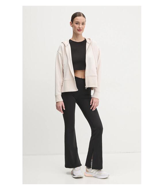 Μπλούζα Dkny χρώμα: μπεζ, με κουκούλα, DP4J9312