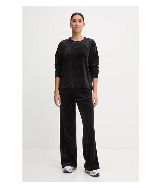Βελούδινη μπλούζα Dkny χρώμα: μαύρο, DP4T1061