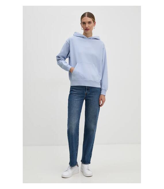 Βαμβακερή μπλούζα Levi's γυναικεία, με κουκούλα, A8790