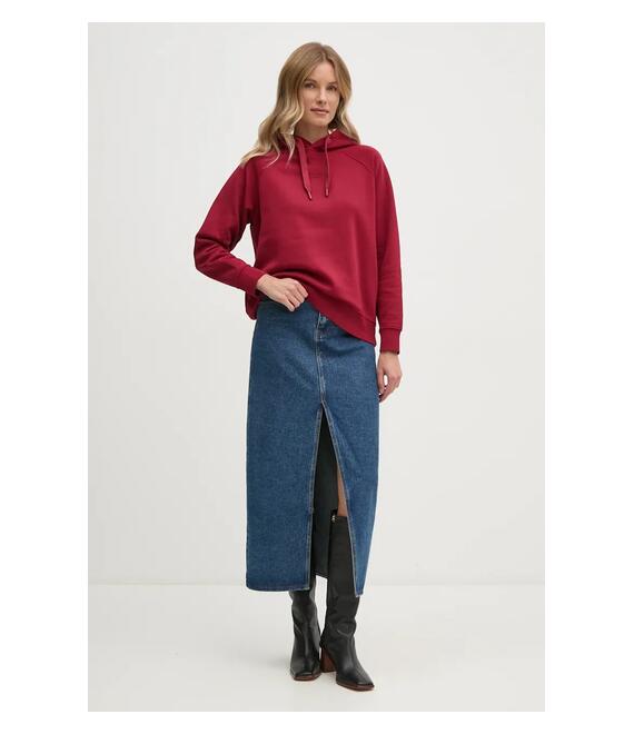 Μπλούζα Pepe Jeans FELICITY HOODIE χρώμα: κόκκινο, με κουκούλα, PL581462