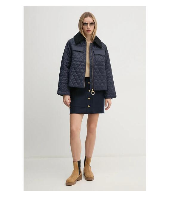Βαμβακερή μπλούζα Barbour γυναικεία, χρώμα: μπεζ, LOL0613