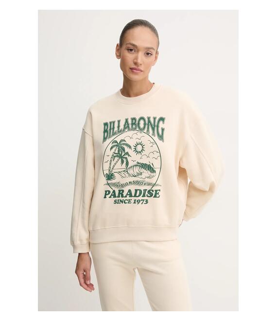 Μπλούζα Billabong Fresh Take Crew χρώμα: μπεζ, EBJFT00137