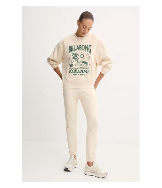 Μπλούζα Billabong Fresh Take Crew χρώμα: μπεζ, EBJFT00137
