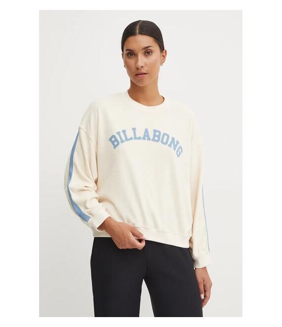 Μπλούζα Billabong New School Crew χρώμα: μπεζ, ABJFT00461