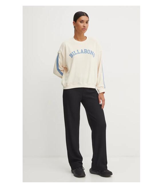 Μπλούζα Billabong New School Crew χρώμα: μπεζ, ABJFT00461