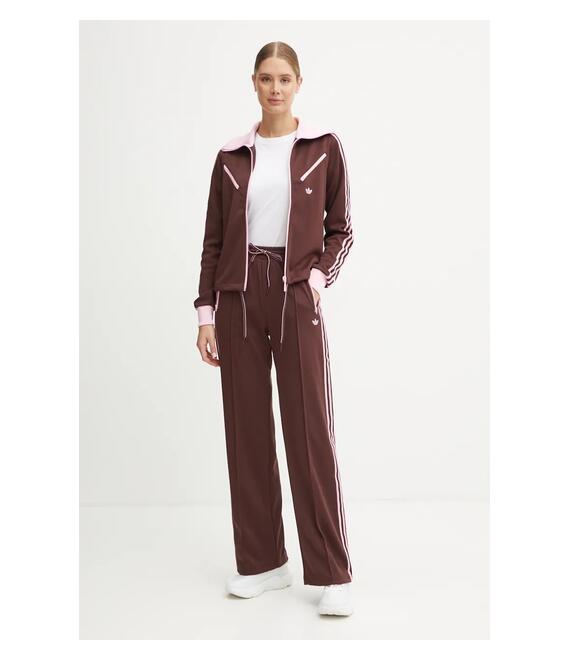 Μπλούζα adidas Originals Montreal Tracktop χρώμα: καφέ, JL9629