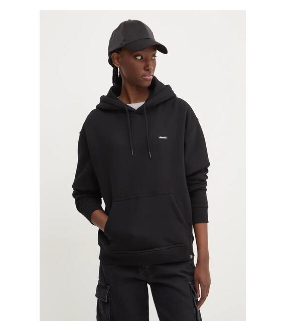 Μπλούζα Dickies CLANCY χρώμα: μαύρο, με κουκούλα, DK0A4Z2W