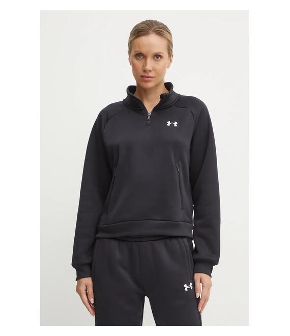 Μπλούζα Under Armour Armour Fleece Pro χρώμα: μαύρο, 1386505
