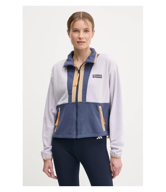 Φλις μπουφάν Columbia Backbowl II FZ Fleece χρώμα: μοβ, 2092163