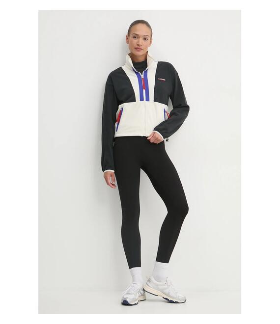 Φλις μπουφάν Columbia Backbowl II FZ Fleece χρώμα: μαύρο, 2092163
