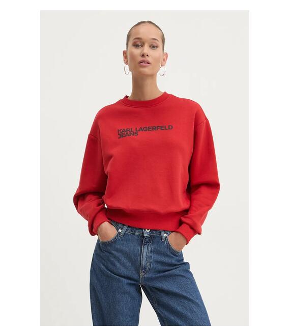 Μπλούζα Karl Lagerfeld Jeans χρώμα: κόκκινο, 246J1809