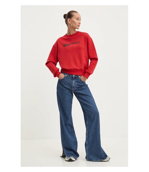 Μπλούζα Karl Lagerfeld Jeans χρώμα: κόκκινο, 246J1809