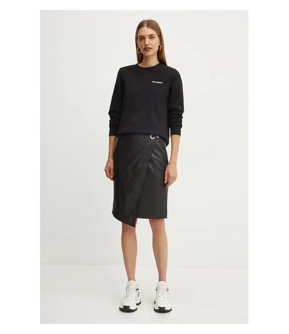 Μπλούζα Karl Lagerfeld χρώμα: μαύρο, 246W1820