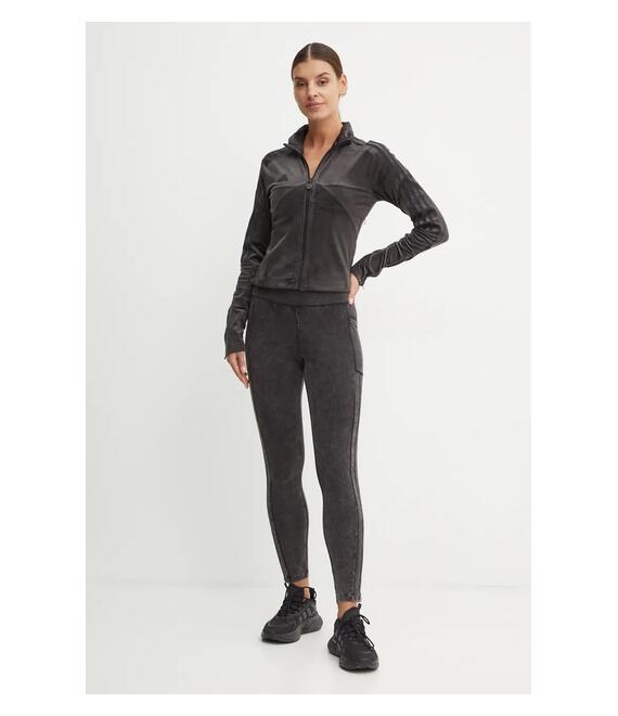 Βελούδινη μπλούζα adidas Tiro χρώμα: γκρι, JJ4666