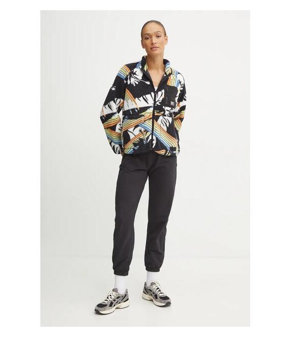 Φλις μπουφάν Rip Curl HIGH TIDE χρώμα: μαύρο, 075WFL