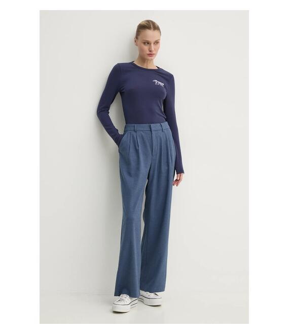 Μακρυμάνικο Abercrombie & Fitch χρώμα: ναυτικό μπλε, KI157-4309