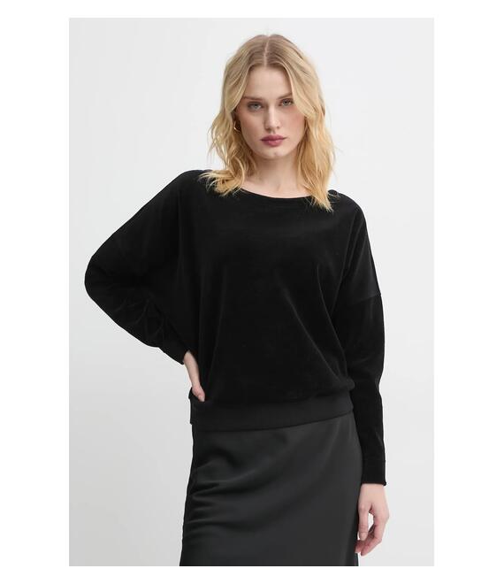 Βελούδινη μπλούζα G-Star Raw χρώμα: μαύρο, D25747-D428
