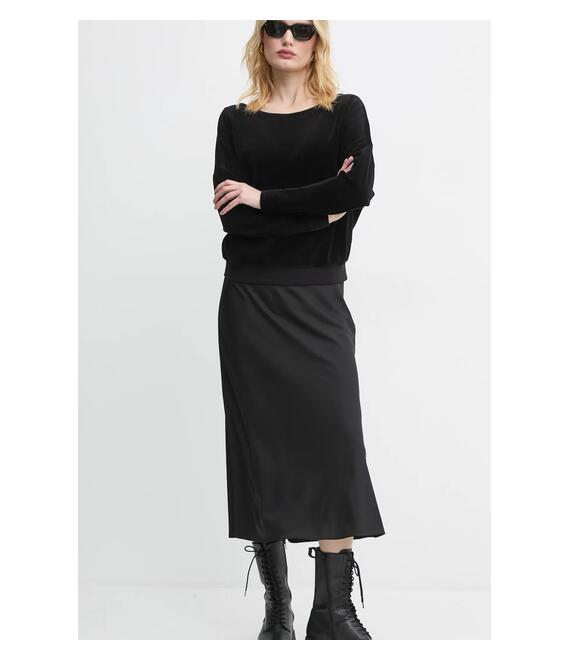 Βελούδινη μπλούζα G-Star Raw χρώμα: μαύρο, D25747-D428