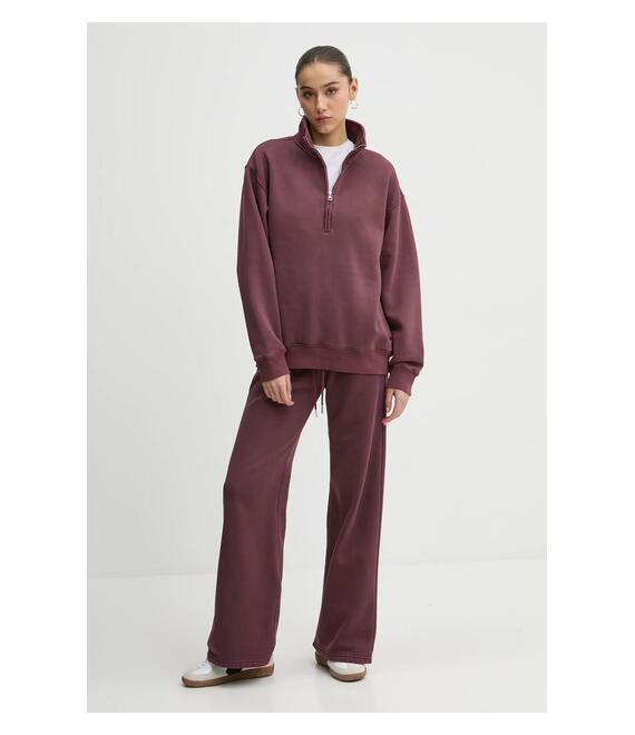 Μπλούζα Abercrombie & Fitch χρώμα: μοβ, KI152-4239