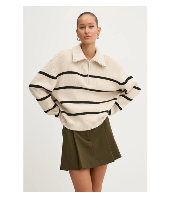 Πουλόβερ Hollister Co. χρώμα: μπεζ, KI350-4256