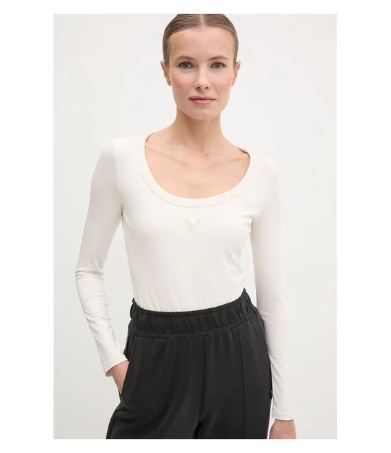 Κορμάκι Guess COLETTE χρώμα: μπεζ, V4YP07 J1314