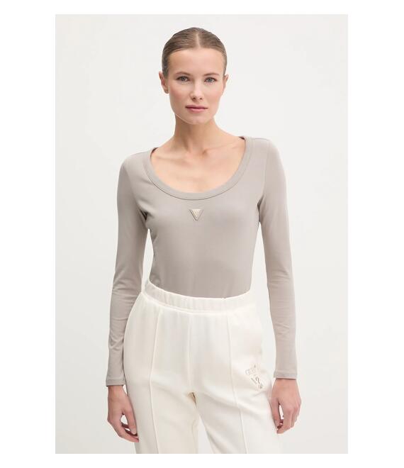 Κορμάκι Guess COLETTE χρώμα: μπεζ, V4YP07 J1314